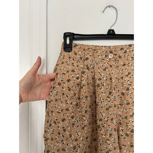 Vintage 80s London Fog Floral High Waisted Made in USA Rayon Shorts - Picture 4 of 4